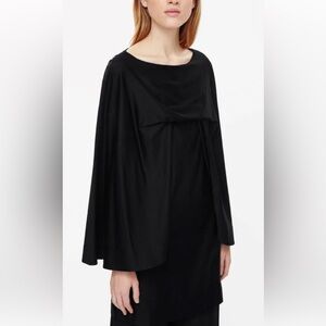 Cos bat wing oversized cape style sleeves cotton dress